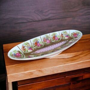 Vintage Royal Vienna Courting Couples Relish Candy Trinket Dish #1102